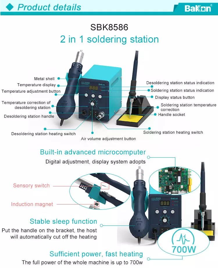 2 in 1 Soldering Stations