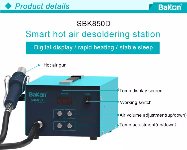 SBK850DDesoldering Stations